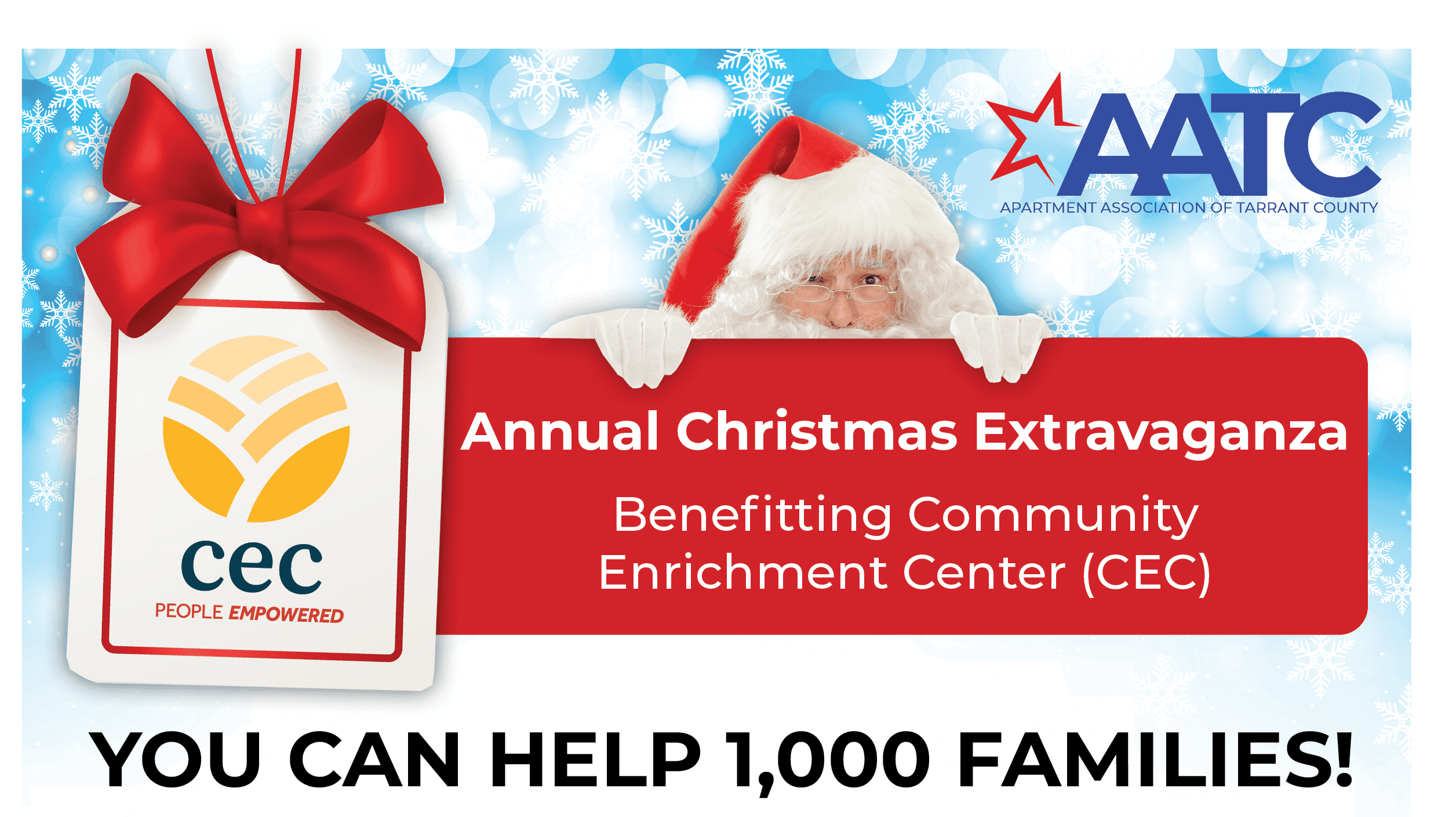 AATC — You Can Help 1,000 Families for Christmas!